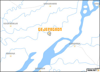 map of Gejerāgaon