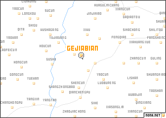 map of Gejiabian