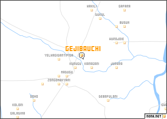 map of Geji Bauchi