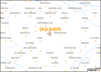 map of Gejlbjerg