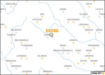 map of Gekaw