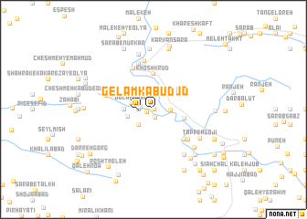 map of Gelam Kabūd