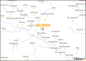 map of Gelāneh