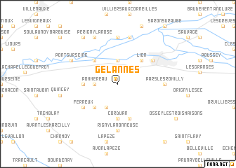 map of Gélannes