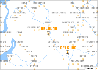map of Gelaung