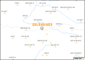 map of Gelawdīwos