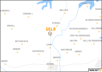 map of Gela