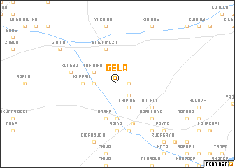 map of Gela