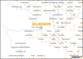 map of Gelbikaumo