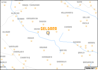 map of Gēldara