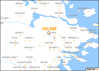 map of Gelebo