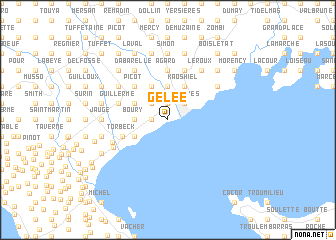 map of Gelée