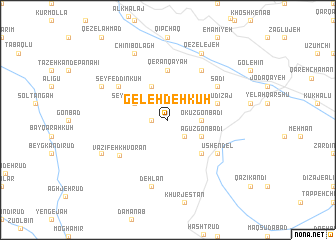 map of Geleh Deh Kūh