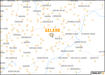 map of Gelema