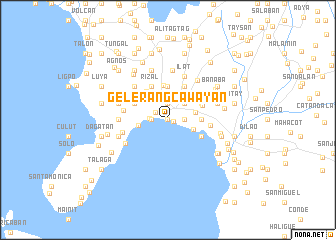 map of Gelerangcawayan
