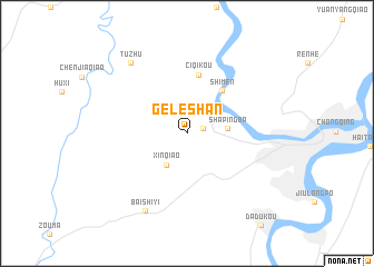 map of Geleshan