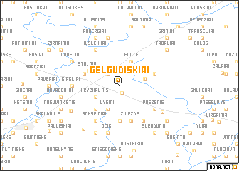 map of Gelgudiškiai