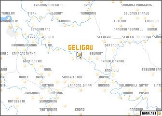 map of Geligau