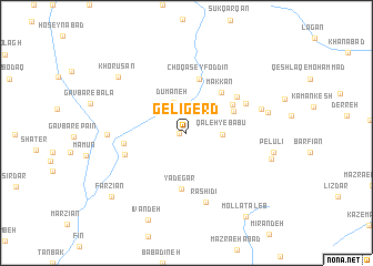 map of Gelīgerd