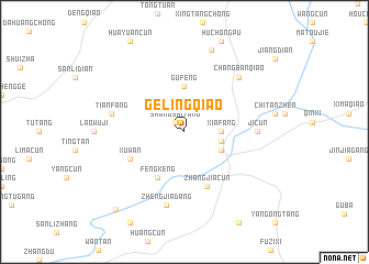 map of Gelingqiao