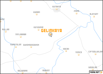 map of Gelinkaya