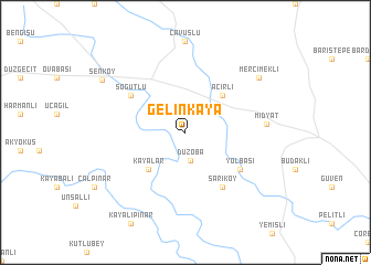 map of Gelinkaya