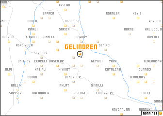 map of Gelinören