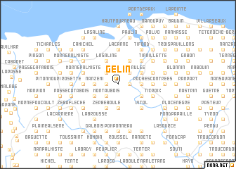 map of Gélin