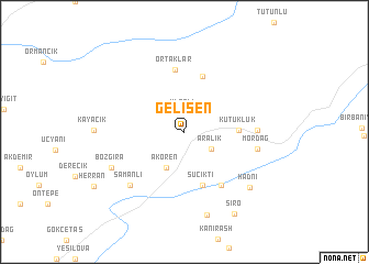 map of Gelişen