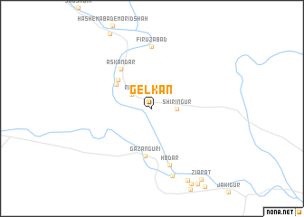 map of Gel Kan