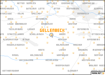 map of Gellenbeck