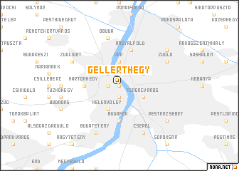 map of Gellérthegy