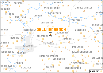 map of Gellmersbach