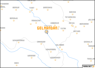 map of Gelmandān