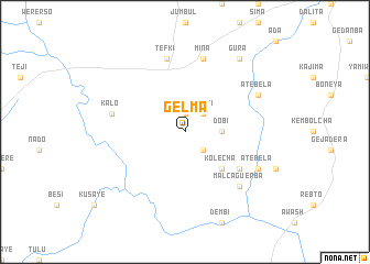 map of Gelma