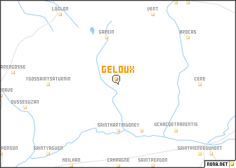 map of Geloux