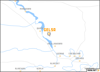 map of Gelsa