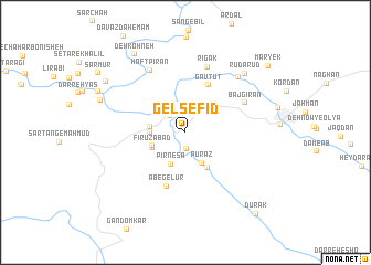 map of Gelsefīd