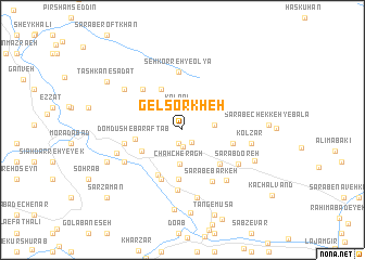 map of Gel Sorkheh