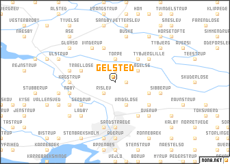 map of Gelsted