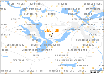 map of Geltow