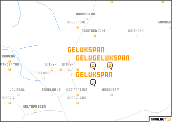 map of Gelukspan