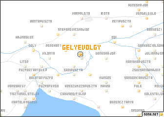 map of Gelyevölgy