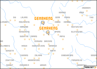 map of Gemaheng