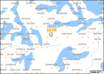 map of Gema