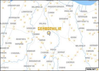 map of Gembor-hilir