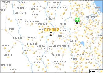 map of Gembor