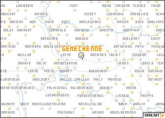 map of Gemechenne