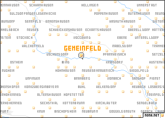 map of Gemeinfeld