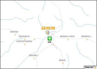 map of Gemena